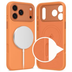 coque uniq magsafe pour iphone 17 pro tech protect orange cosmique
