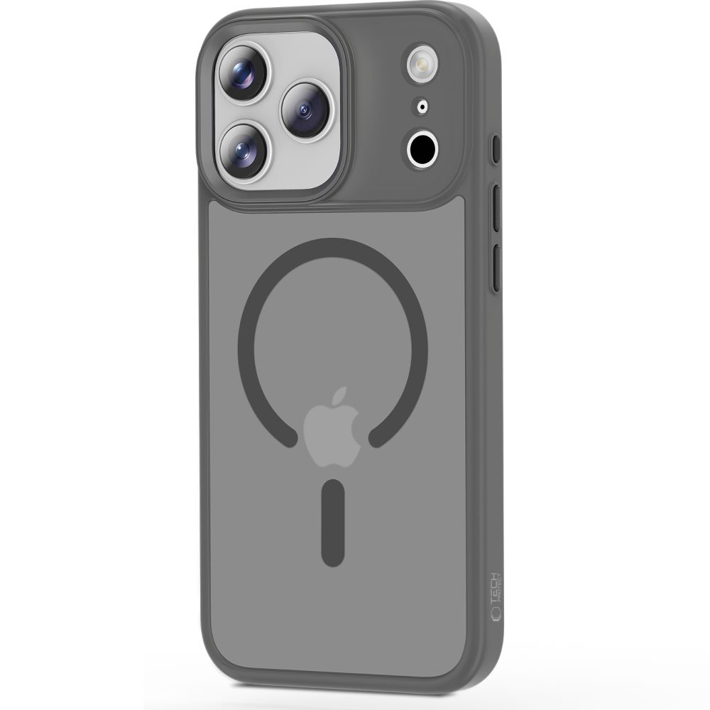 coque magmat magsafe pour iphone 17 pro tech protect gris crayon mat