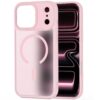 coque magmat magsafe pour iphone 17 pro tech protect rose mat