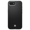 coque iphone 16e / 17e enzo aramid spigen noir mat