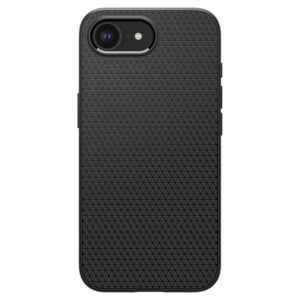 coque iphone 16e / 17e liquid air spigen noir mat
