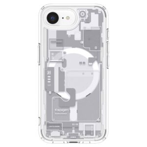 coque iphone 16e / 17e ultra hybrid spigen blanc