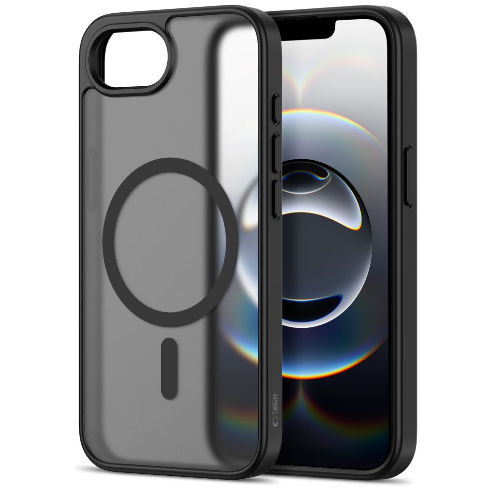 coque iphone 16e / 17e tech protect noir mat
