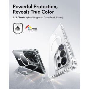 coque classic hybrid kickstand magsafe pour samsung galaxy s26 ultra esr transparent