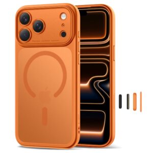 coque iphone 17 pro max magpeak tech protect orange