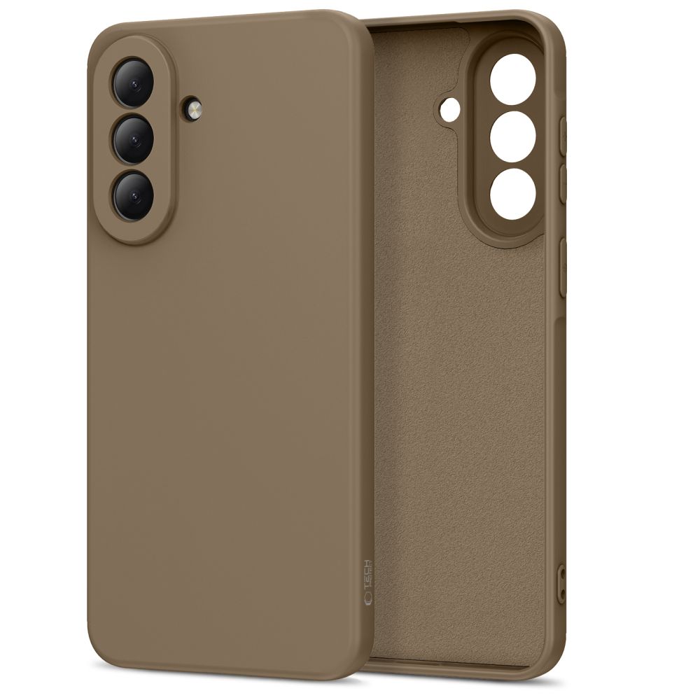 coque samsung galaxy a57 5g tech protect icon marron