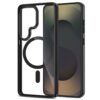 coque magmat magsafe pour samsung galaxy s26 ultra tech protect noir/transparent