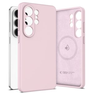 coque silicone magsafe pour samsung galaxy s26 ultra tech protect perle rose