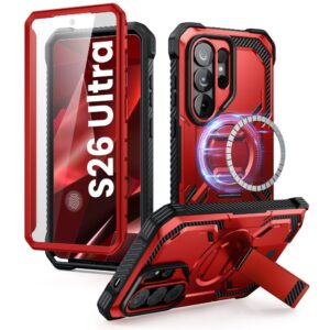 coque iblsn armorbox magsafe pour samsung galaxy s26 ultra supcase rouge ruddy