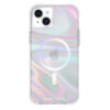 coque iphone 15 plus soap bubble magsafe case mate irisé