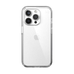 coque iphone 15 pro presidio perfect clear speck transparent