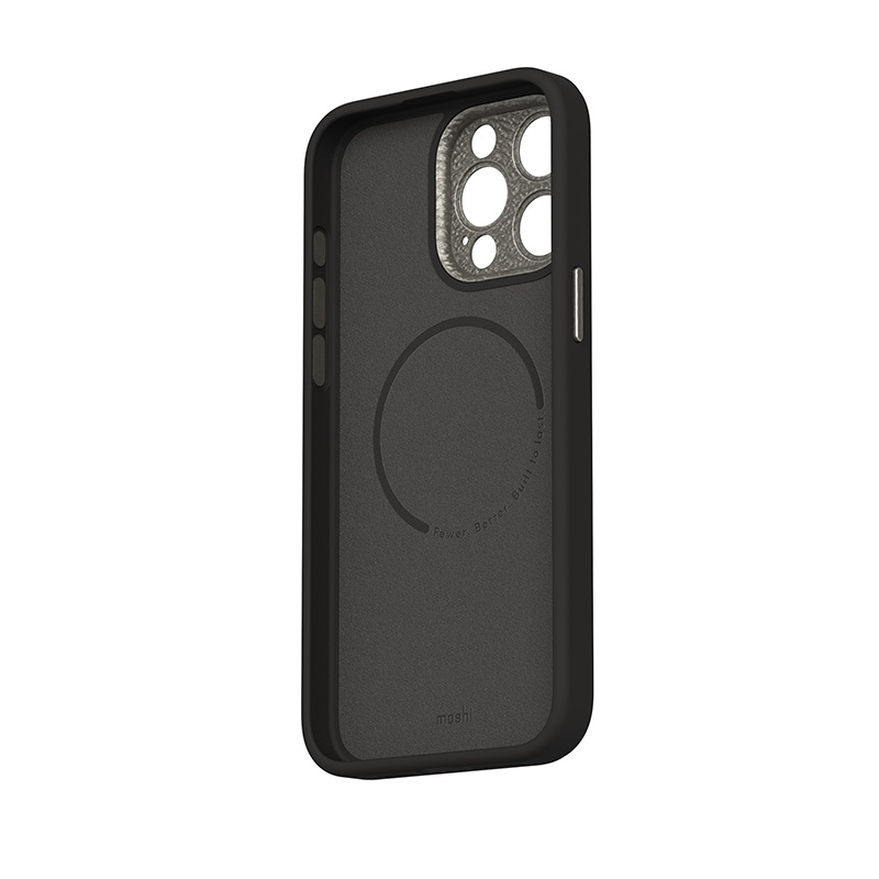 coque iphone 15 pro napa magsafe moshi noir