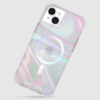 coque iphone 15 plus soap bubble magsafe case mate irisé