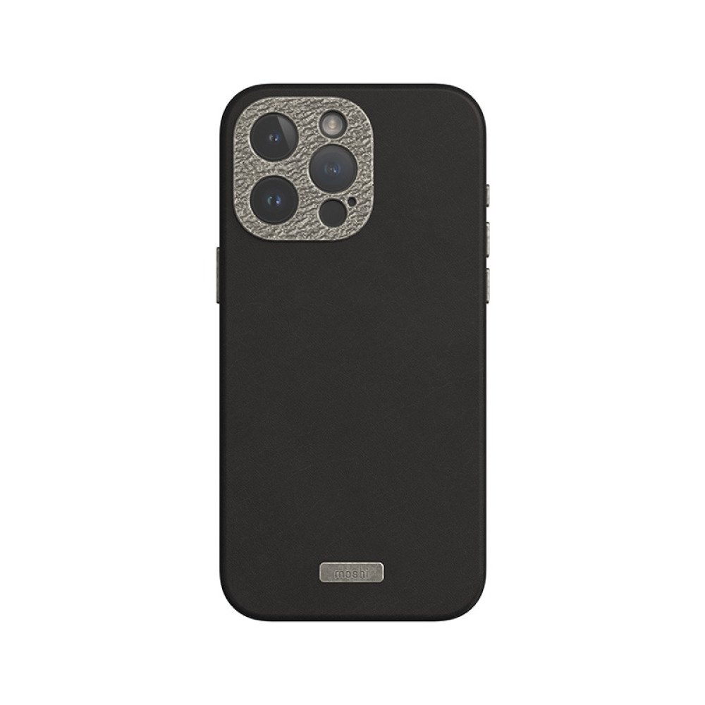 coque iphone 15 pro max napa magsafe moshi noir