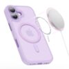 coque magmat magsafe pour iphone 17 tech protect lavande mat