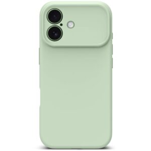 coque silicone magsafe pour iphone 17 tech protect sauge