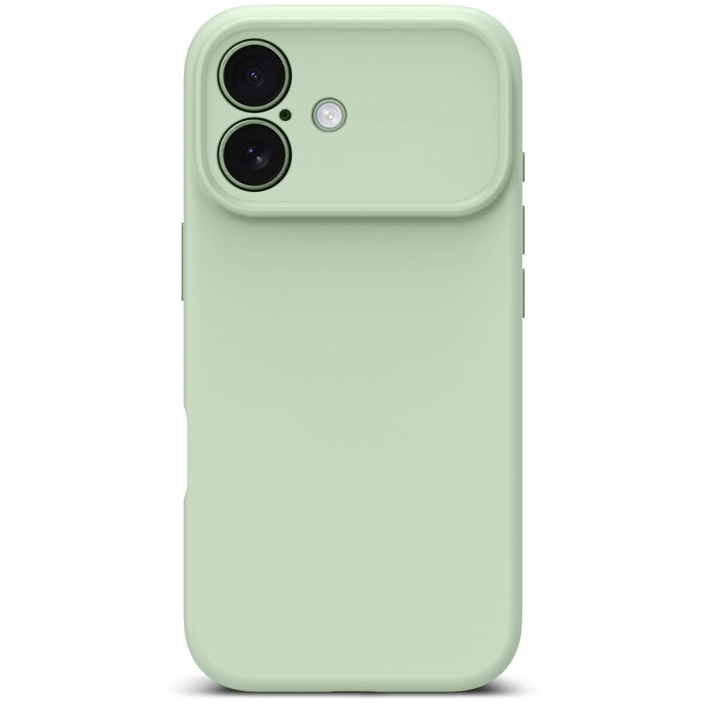 coque silicone magsafe pour iphone 17 tech protect sauge