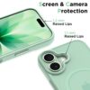 coque magmat magsafe pour iphone 17 tech protect sauge mat