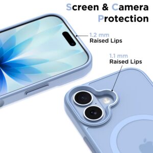 coque magmat magsafe pour iphone 17 tech protect bleu brume mat