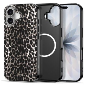 coque lamano magsafe pour iphone 17 tech protect léopard