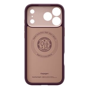 coque nano pop mag magsafe pour iphone 17 pro spigen bordeaux