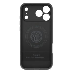 coque parallax ”s” mag magsafe pour iphone 17 pro spigen noir mat