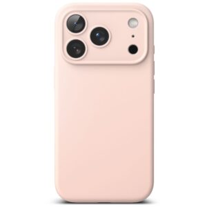 coque silicone magnetic magsafe pour iphone 17 pro ringke sable rose