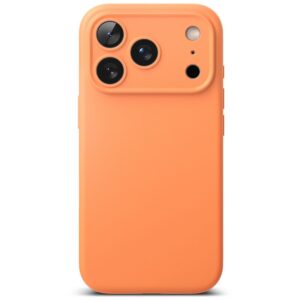 coque silicone magnetic magsafe pour iphone 17 pro ringke orange mandarine