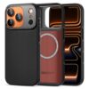 coque kevlar aramid cc magsafe pour iphone 17 pro tech protect noir