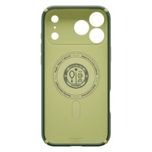 coque nano pop hybrid mag magsafe pour iphone 17 pro spigen vert avocat