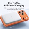 coque classic hybrid magsafe pour iphone 17 pro esr orange givré