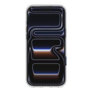 coque ultra hybrid mag magsafe pour iphone 17 pro spigen transparent/bleu profond