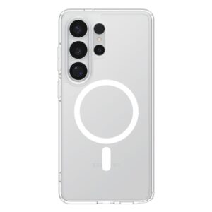coque ultra hybrid magsafe pour samsung galaxy s26 ultra spigen transparent/blanc