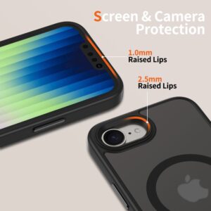 coque iphone 16e / 17e magmat tech protect noir mat