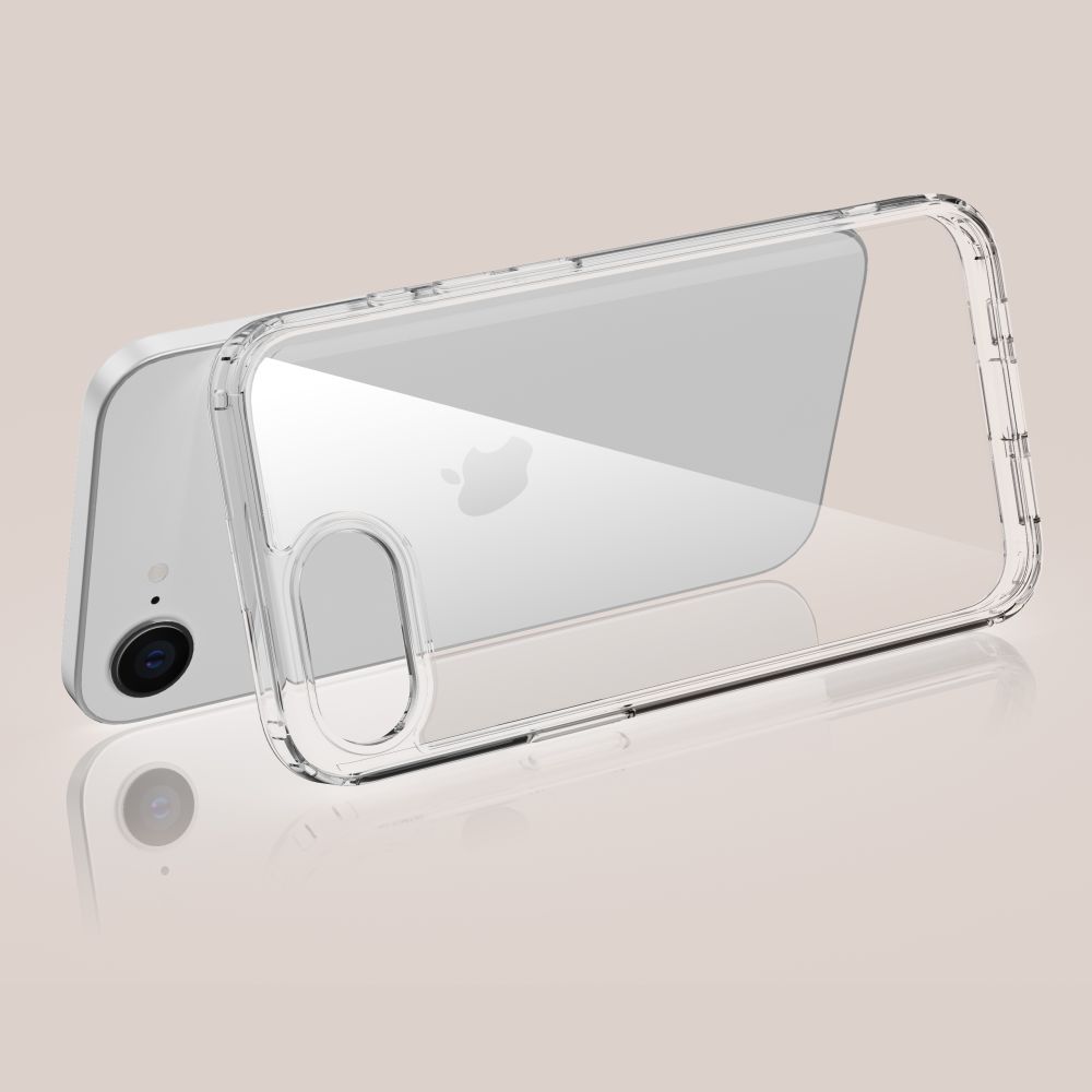 coque iphone 16e / 17e flexair hybrid tech protect transparent