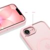coque iphone 16e / 17e tech protect rose