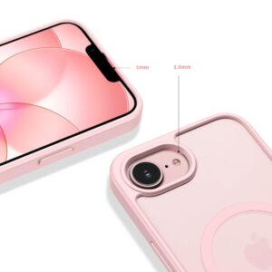 coque iphone 16e / 17e tech protect rose