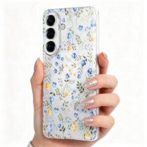 coque samsung galaxy a57 5g tech protect flexair motif fleur