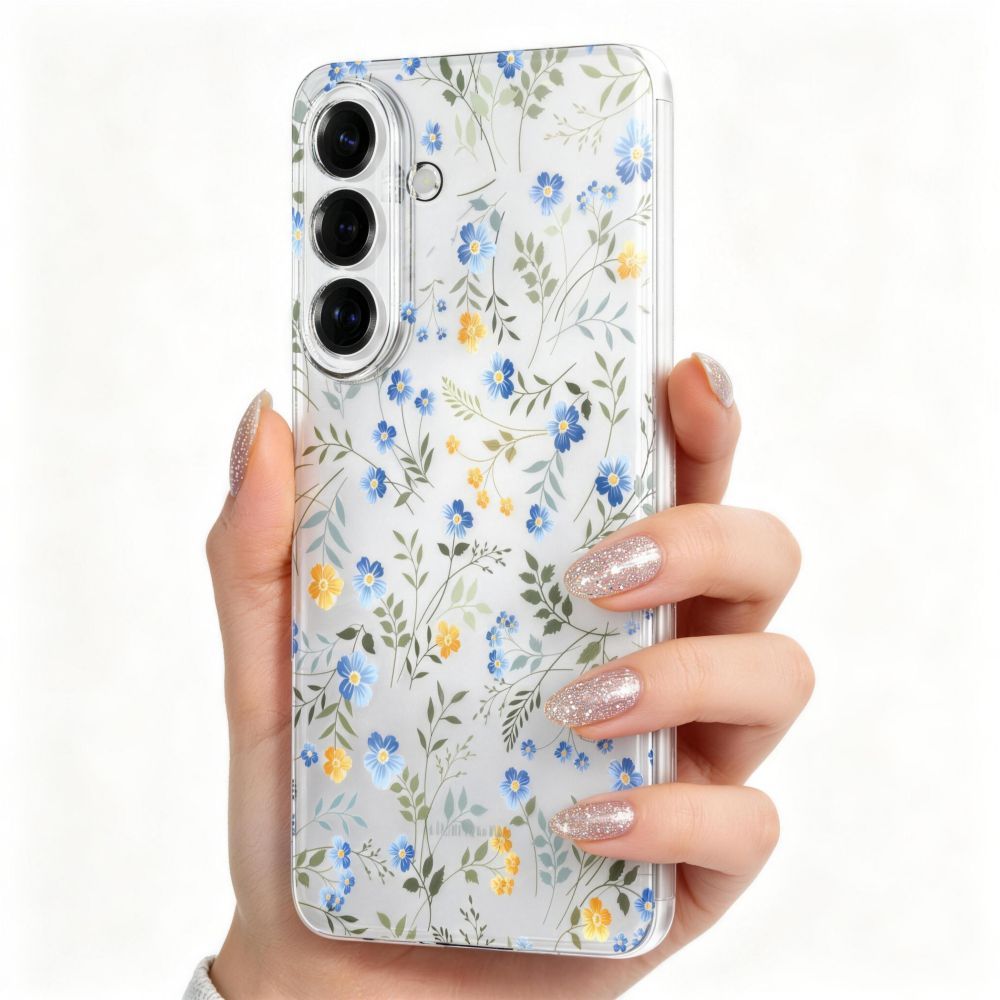 coque samsung galaxy a57 5g tech protect flexair motif fleur