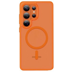 coque magmat magsafe pour samsung galaxy s26 ultra tech protect orange mat