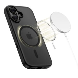 coque magpeak magsafe cc pour iphone 17 tech protect noir mat