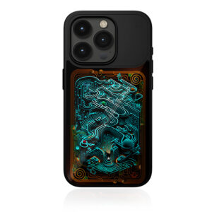 coque iphone 15 pro reveal warm magsafe stm noir