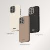 coque iphone 15 pro napa magsafe moshi noir