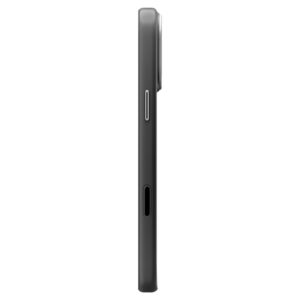 coque enzo aramid ”t” mag magsafe pour iphone 17 pro spigen noir/argent