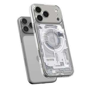 coque ultra hybrid mag magsafe pour iphone 17 pro spigen zero one blanc