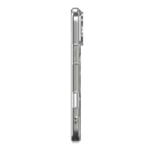 coque ultra hybrid ”t” mag magsafe pour iphone 17 pro spigen blanc brillant
