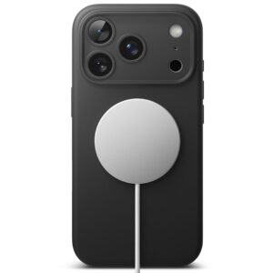 coque silicone magnetic magsafe pour iphone 17 pro ringke noir