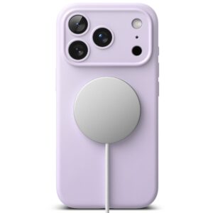 coque silicone magnetic magsafe pour iphone 17 pro ringke violet clair