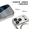 coque magflex magsafe pour iphone 17 pro tech protect argent brillant
