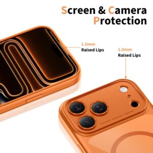 coque magpeak magsafe cc pour iphone 17 pro tech protect orange cosmique/transparent